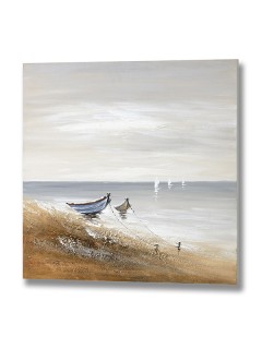 Beached Boats Canvas